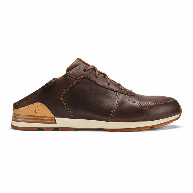 Zapatos Olukai Huakaʻi Lī - Zapatillas Hombre Cafes 20596-308